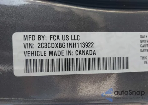 2022 Dodge Charger Sxt Rwd z USA, uszkodzony, nr VIN 2C3CDXBG1NH113922